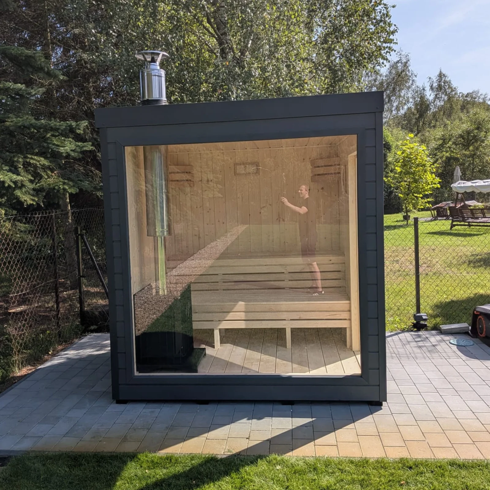 Sauna Olaya 3 z piecem na drewno - Łódź 